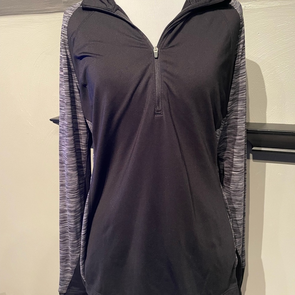 Black and grey running shirt